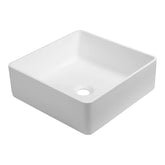 Brauer Vortex waskom fine stone 37x37cm wit mat