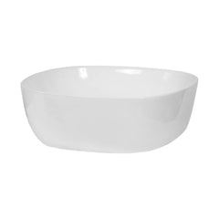 BRAUER Wind waskom - 41cm - rechthoekig afgerond - keramiek hoogglans wit