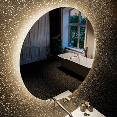 MONDIAZ BRIGHT spiegel 80x80cm Rond met LED verlichting.