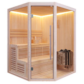 AWT Sauna B1801B Pinienholz 180x180 6kW Viking Bi-O