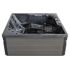 AWT Whirlpool Aussenwhirlpool IN-406 eco extreme pro CloudyBlack 225x185 grau