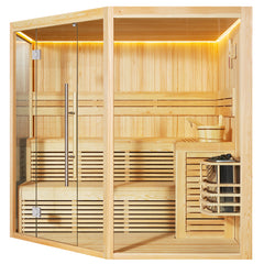 AWT Sauna B1806A Pinienholz 220x220 9kW Viking Bi-O