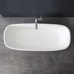 StoneArt Vrijstaand Badkuip BS-528 - wit glanzend - 175x75