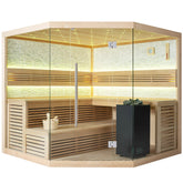 AWT Sauna B1101A Hemlock 220x220 9kW Virta Bi-O