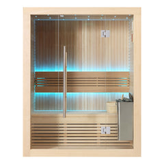 AWT Sauna E1113B Hemlock 150x105 4.5kW TheWall