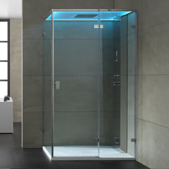 AWT Dampfdusche LD107F15 zilver 120x90 rechts