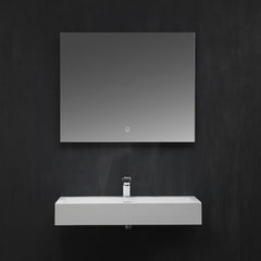 StoneArt Wastafel LP6208 - wit glanzend - 80x46