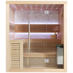 AWT Sauna B1102C Hemlock 180x150 9kW TheWall Bi-O