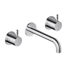 Hotbath Cobber CB005T afbouwdeel 3 gats 18 cm uitloop Geborsteld Messing