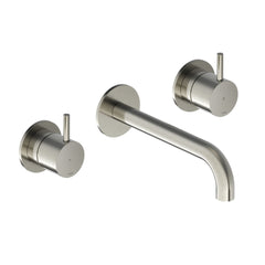 Hotbath Cobber CB005T afbouwdeel 3 gats 18 cm uitloop Geborsteld Messing