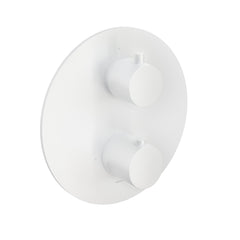 Hotbath Cobber CB009EXT afbouwdeel voor inbouw thermostaat met 2-weg omstel - Mat Wit