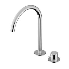 Hotbath Cobber CB023H wastafelkraan 2-gats hoog - Geborsteld Messing
