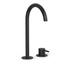 Hotbath Cobber CB023H wastafelkraan 2-gats hoog - Geborsteld Zwart PVD