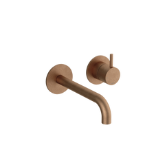 Hotbath Cobber CB105EXT18 afbouwdeel inbouw wastafelkraan - 18cm uitloop - Verouderd Messing