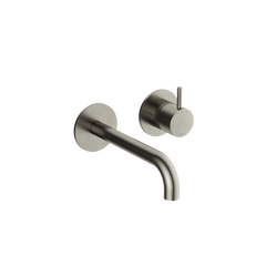 Hotbath Cobber CB105EXT18 afbouwdeel inbouw wastafelkraan - 18cm uitloop - Geborsteld Nikkel