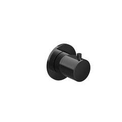 Hotbath Cobber CB7068EXT afbouwdeel inbouw stopkraan - Gepolijst Zwart PVD
