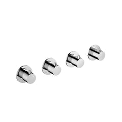 Hotbath Cobber CB7070EXT afbouwdeel inbouwthermostaat met 3 stopkranen - Geborsteld Koper PVD