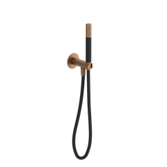 Hotbath Cobber CB7502 handdoucheset met uitlaat - Verouderd Messing