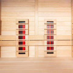 AWT Infrarotkabine E1250C-IR Hemlock 150x110 ohne Ofen