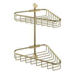 Hotbath Cobber CBA14 hoekdraadkorf dubbel Verouderd Messing