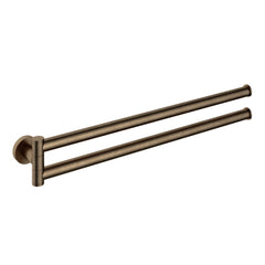 Hotbath Cobber CBA15 handdoekhouder draaibaar Geborsteld Messing PVD