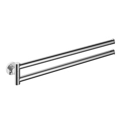 Hotbath &More BAA15 handdoekhouder 2-lids draaibaar - Geborsteld Gunmetal PVD