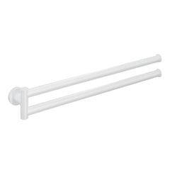 Hotbath &More BAA15 handdoekhouder 2-lids draaibaar - Mat Wit