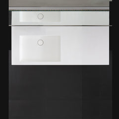 StoneArt Wastafel LP4512-0L wit 120x48 glanzend