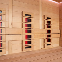 AWT Sauna E1614A-IR Hemlock 200x160 9kW TheWall