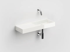 Clou Mini Wash Me fontein 45cm zonder kraangat, plateau rechts keramiek - CL/03.03137-2