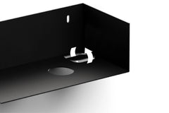 Clou Flush 3 fonteinset 36x18cm open frame zwart - zonder kraangat - ecorazzo