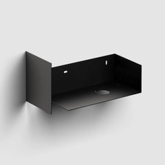 Clou Flush 3 fonteinset 36x18cm open frame zwart - zonder kraangat - ecorazzo