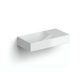 Clou Vale fontein 38cm zonder kraangat links - mat wit keramiek - CL/03.02161.L