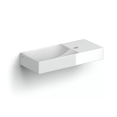 Clou Vale fontein 45cm met kraangat rechts - glans wit keramiek - CL/03.03162.01.R