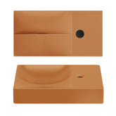 Clou Vale fonteinset 38cm - wastafel Italiaans zand - geborsteld gunmetal pvd