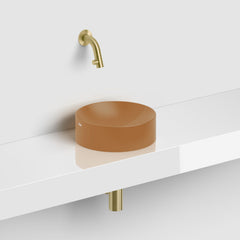 Clou Vale opzetfontein 22cm rond keramiek - mat Italiaans zand