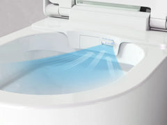 Clou Clever douche wc - turboflush - softclose zitting - Glans wit