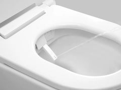 Clou Clever douche wc - turboflush - softclose zitting - Glans wit