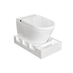 Clou Clever douche wc - turboflush - softclose zitting - Glans wit