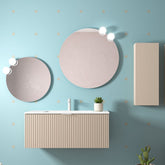 Aurélia RIRI onderkast + wastafel keramiek glans wit 1 Lade en binnenlade- Macchiato