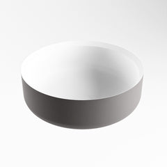 MONDIAZ COSS Waskom solid surface 36cm kleur DarkGrey / Talc