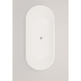 Crosstone by Arcqua Evi solid surface vrijstaand ligbad 180x80x57 mat wit