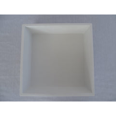 Arcqua Solid Alcove inbouwnis 30x30x10cm solid surface mat wit