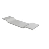 Crosstone by Arcqua Solid Surface badbrug 75x20cm mat wit OUTLETSTORE
