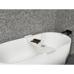 Crosstone by Arcqua Solid Surface bathtub caddy 80x20cm matte white