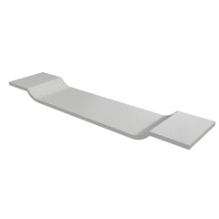 Crosstone by Arcqua Solid Surface bathtub caddy 90x20cm matte white