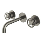 Hotbath Cobber @work CW005T18 inbouw wastafelkraan met 18cm uitloop Geborsteld Nikkel