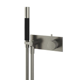 Hotbath Cobber X CX027 inbouw douchekraan Doucheslang en handdouche Geborsteld Nikkel