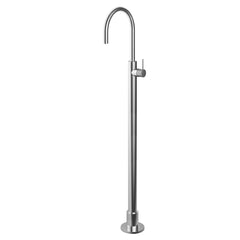 Hotbath Cobber X CX078W wastafelkraan vloermontage - Geborsteld Zwart PVD