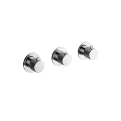 Hotbath Cobber X CX7067EXT afbouwdeel inbouwthermostaat 2 stopkranen - Geborsteld Zwart PVD